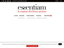 Tablet Screenshot of essentiam.fr